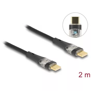 Delock 80764 USB laidas, juodas