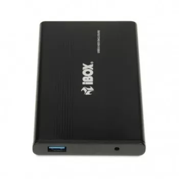 HDD korpusas IBOX HD-02 Juoda 2,5 colio SATA diskams, USB 3.2 Gen 1 (Type-A), vienas lizdas, metalinis