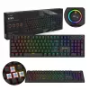 Mechaninė žaidimų klaviatūra SAVIO STYX Outemu Blue Hot-Swap RGB USB QWERTY US International juoda 104 klavišų pilno dydžio