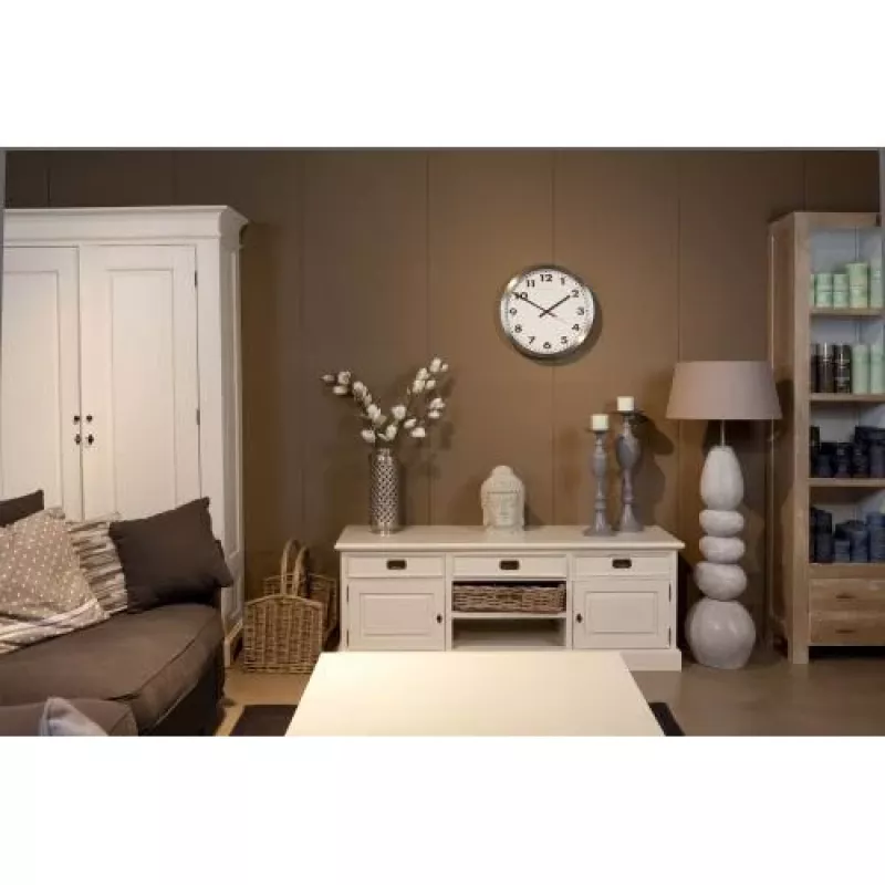 NeXtime klok 2521 Arabic, Ø33 cm, sieninis, baltas