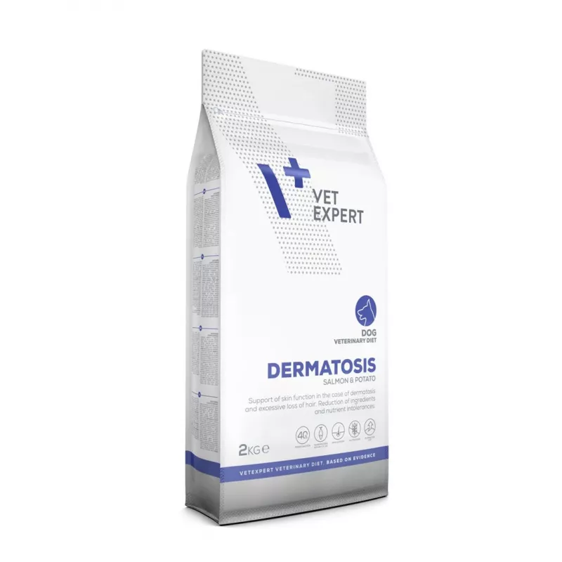 VET EXPERT Veterinary Diet Dermatosis Dog Salmon & Potato - sausas šunų maistas - 2 kg