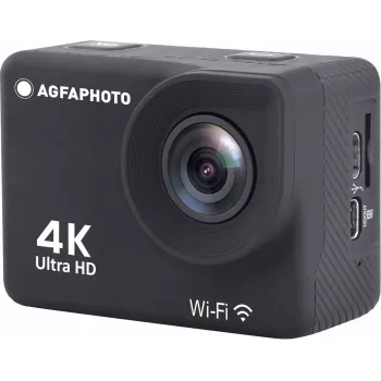 AgfaPhoto Action Cam Action Cam 4K, atspari vandeniui, Wi-Fi, sulėtintas judesys/laiko intervalas (AC9000BK)