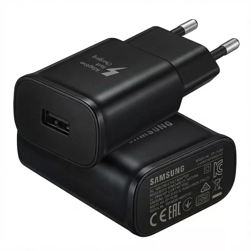 Greitasis įkroviklis Samsung EP-TA200NBEGWW 15 W USB-A sieninis adapteris, juodas