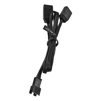 Phanteks PH-CB-DRGB3P_MB - 3 kontaktų - 2 x Molex (3 kontaktų) - tiesus - tiesus - juoda - pagrindinė plokštė (PH-CB-DRGB3P_MB)