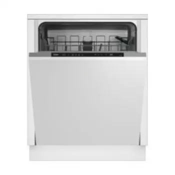 BEKO įmontuojama indaplovė BDIN16435, energijos klasė D, SelfDry, LED indikatorius
