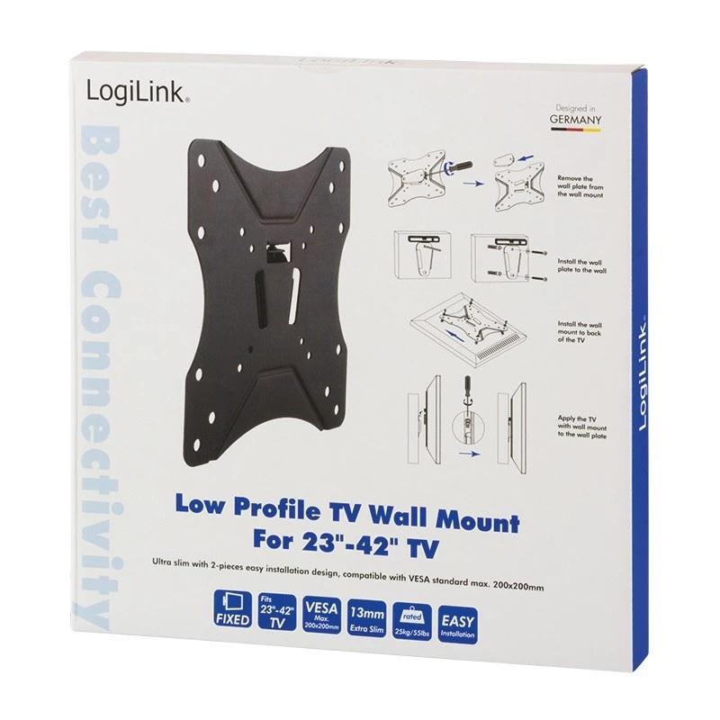 TV laikiklis LogiLink BP0004 106,7 cm (42 col.) juodas