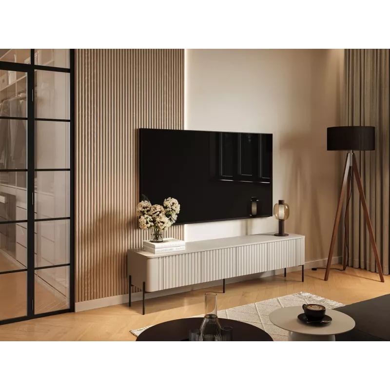 Cama VERA TV spintelė 190x40x50 kašmyro matinis