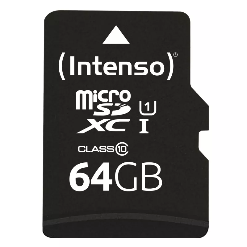 Atminties kortelė Intenso 64 GB MicroSDXC UHS-I 10 klasė 3423490