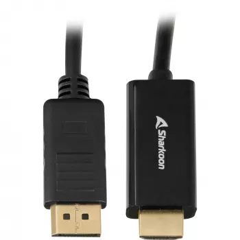 Sharkoon SHA Displayport 1.2 į HDMI 4K juoda 3,0 m AKTYVUS 4Kx2K 60 Hz