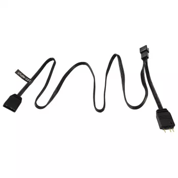 Phanteks PH-CB-DRGB3P_MB - 3 kontaktų - 2 x Molex (3 kontaktų) - tiesus - tiesus - juoda - pagrindinė plokštė (PH-CB-DRGB3P_MB)