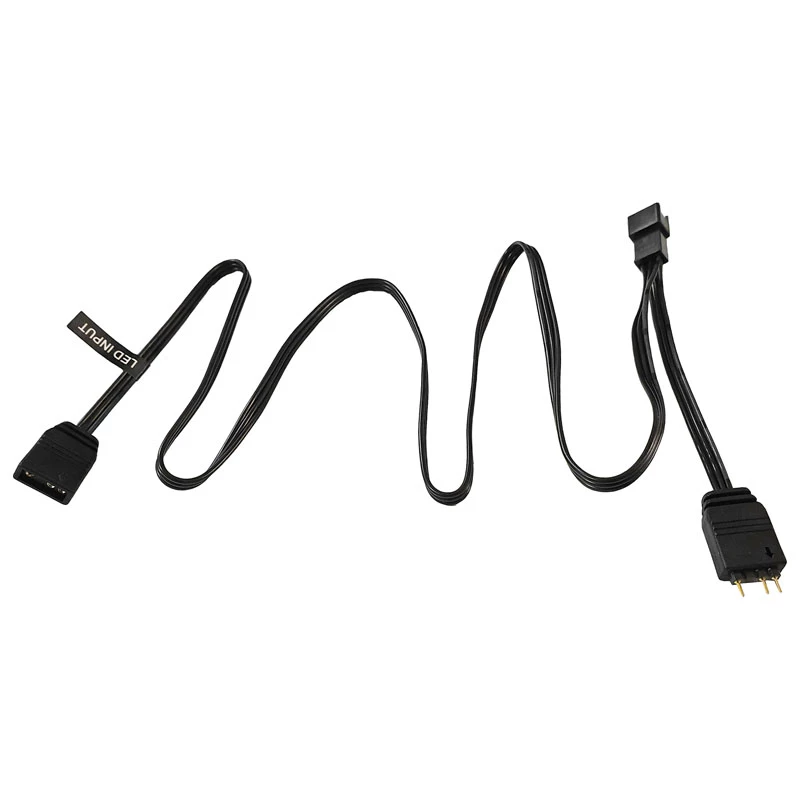 Phanteks PH-CB-DRGB3P_MB - 3 kontaktų - 2 x Molex (3 kontaktų) - tiesus - tiesus - juoda - pagrindinė plokštė (PH-CB-DRGB3P_MB)