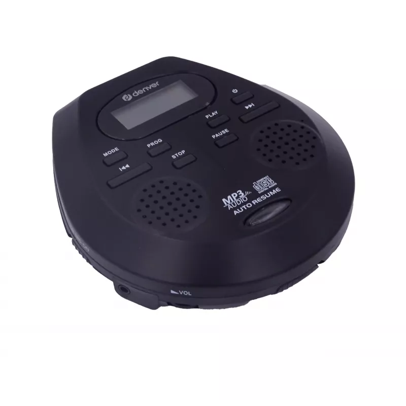 Nešiojamasis CD grotuvas Denver DMP-395B juodas MP3 atkūrimas LCD ekranas