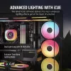 Corsair iCUE LINK LX120-R RGB ventiliatorius 12 cm juodas 2400 RPM 3,8 mmH2O