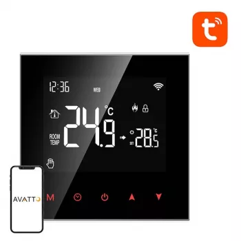 Išmanusis termostatas Avatto ZWT100 Zigbee 3A Tuya — termostato valdiklis su Zigbee ryšiu, 3A išvestimi