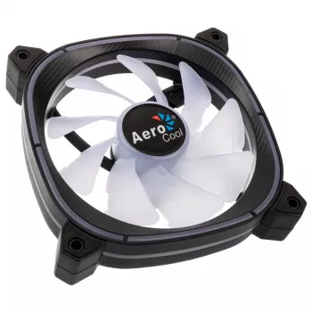 AEROCOOL 120 mm Astro 12F ARGB LED korpuso ventiliatorius — 120 mm, ARGB apšvietimas, 3 kontaktų maitinimas