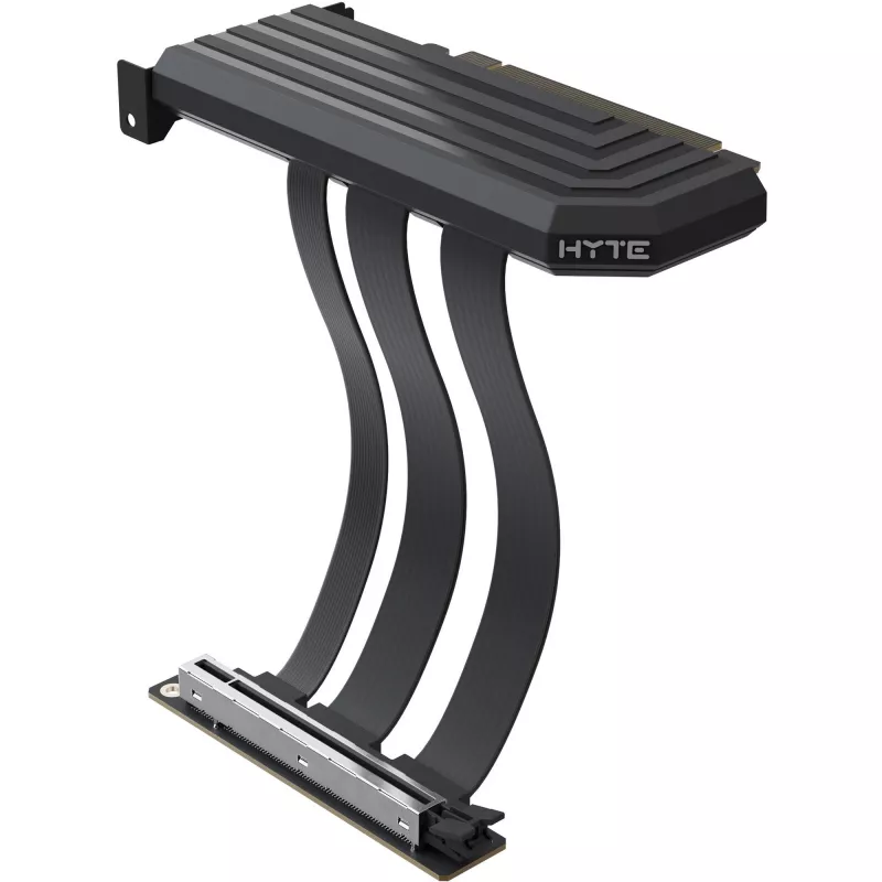 PCIe 5.0 Hyper Riser, ilginimo kabelis juodas, 20cm