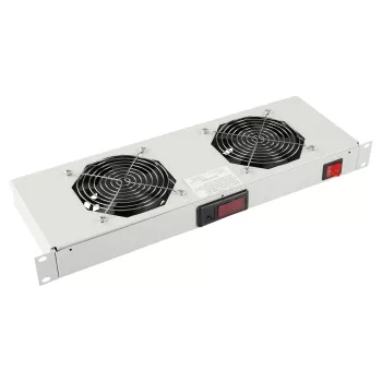 Lanview RAF300WH - Balta - Plienas - 2 ventiliatoriai - 280 m³/h - 1U - 19 (RAF300WH)