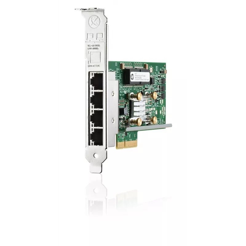HPE - 331T - tinklo adapteris - PCIe 2.0 x4 Low Profile Gigabit Ethernet x 4