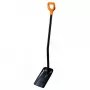 Fiskars tvirtas metalinis kastuvas su D formos rankena