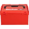 Įrankių dėžė FISCHER L-BOXX FLB 238 tuščia, raudona/juoda, modulinis daiktadėžė
