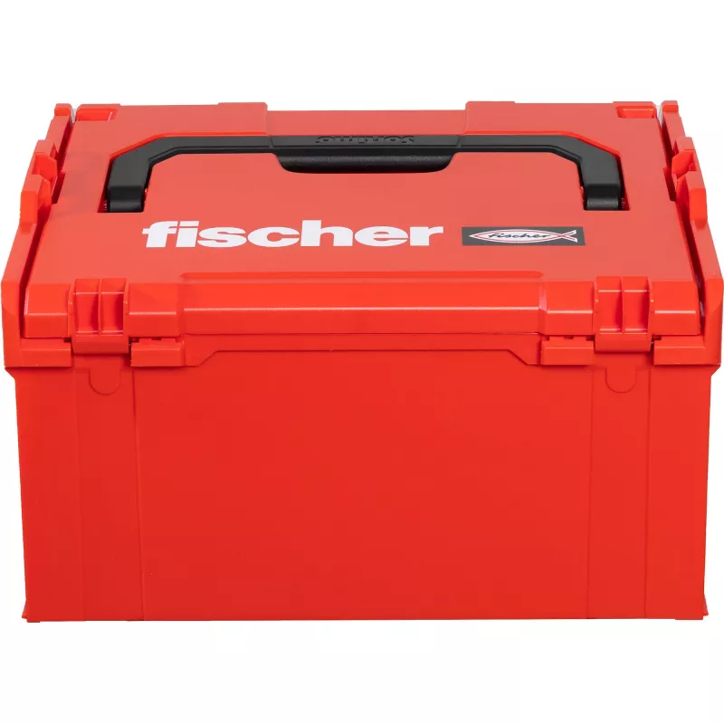 Įrankių dėžė FISCHER L-BOXX FLB 238 tuščia, raudona/juoda, modulinis daiktadėžė