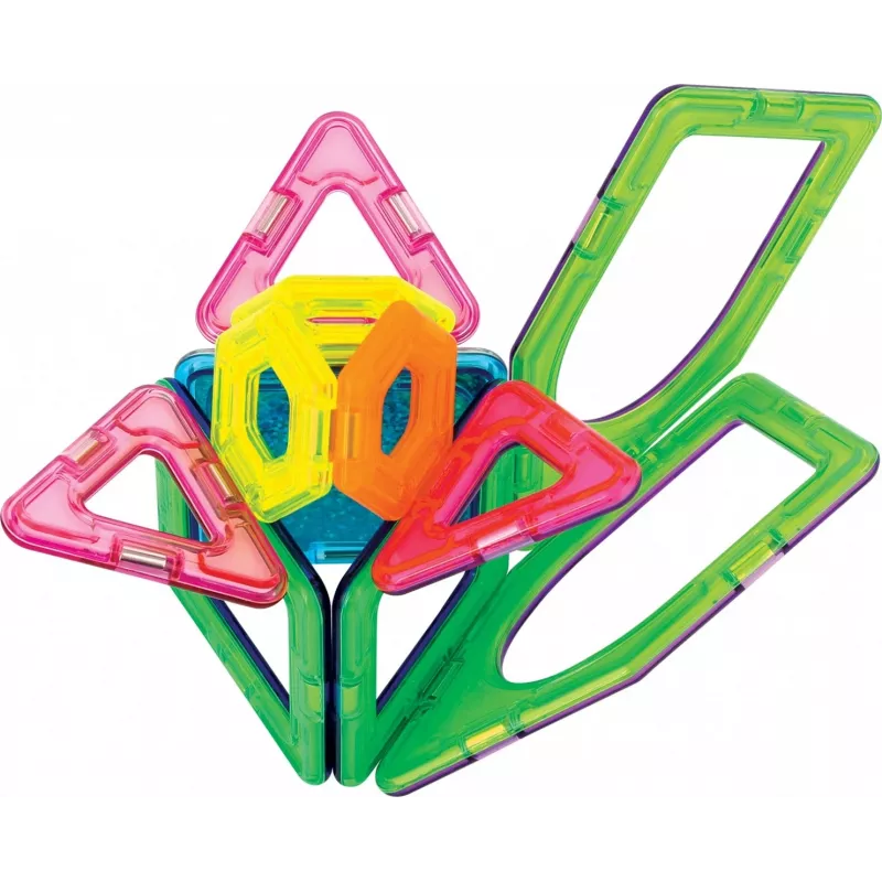 Magnetinis konstruktorius MAGFORMERS Twinkling Garden — 27 dalys, magnetinės statybinės plytelės