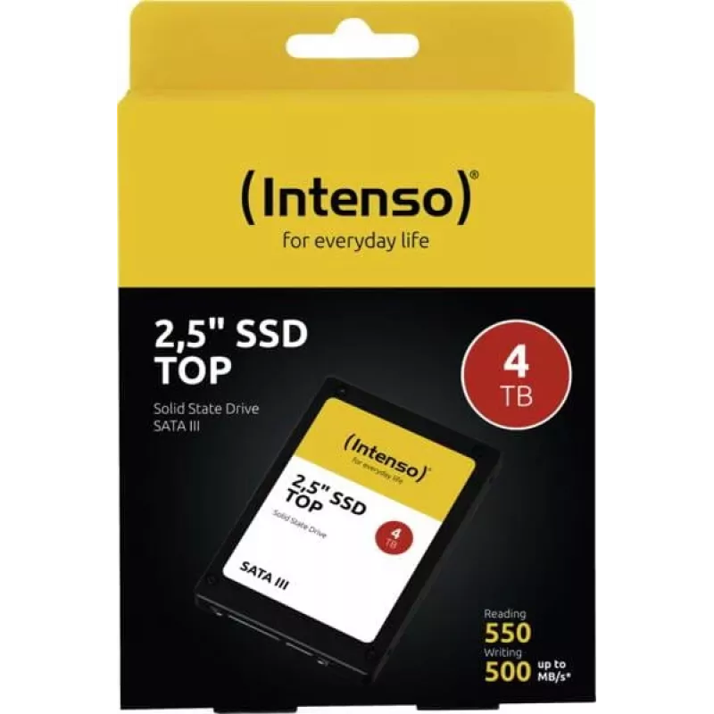 SSD | INTENSO | 4000 GB | Serial ATA III | 2.5 | 1920xTBW reitingas | MTBF 2000000 val. | 3812480