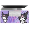 Pelės kilimėlis Kids Euroswan 80x30 cm Hello Kitty Kuromi, didelis stačiakampis žaidimų/stalo kilimėlis