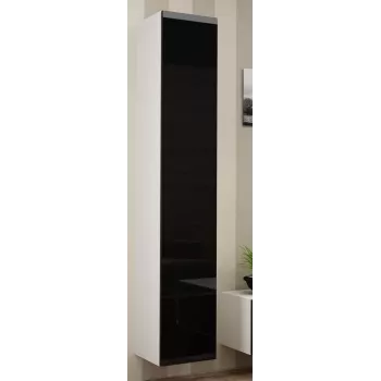 Cama uždara Spintelė VIGO '180' 180/40/30 baltas/juodas blizgus