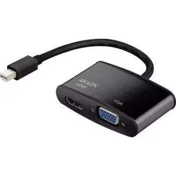 Vaizdo keitiklis Renkforce 1403558 Mini DisplayPort į HDMI ir VGA
