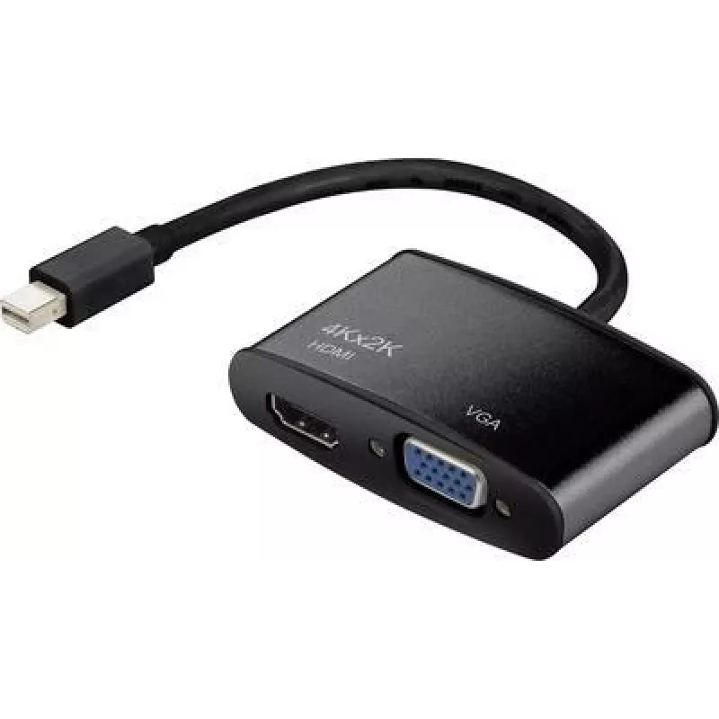 Vaizdo keitiklis Renkforce 1403558 Mini DisplayPort į HDMI ir VGA