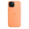 Apple iPhone 15 Silicone Case with MagSafe - Oranžinė Sorbet