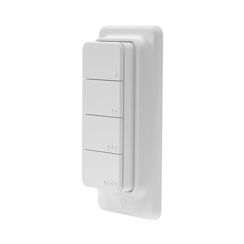 Išmanusis nuotolinio valdymo pultelis su 4 mygtukais „Shelly BLU RC Button 4 ZB ZigBee“