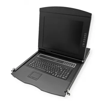 Stovo konsolė VALUE 26.99.0162 — 17 colių (43,2 cm) 1280×1024 1U, USB klaviatūra/pelė, juoda