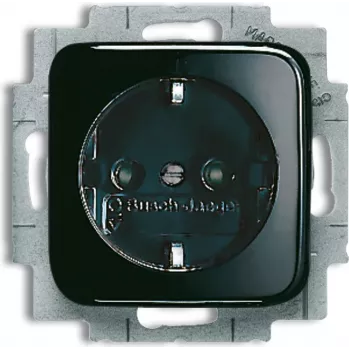 BUSCH JAEGER 2013-0-4706 - CEE 7/3 - 2P+E - juoda - 250 V - 16 A - 71 mm