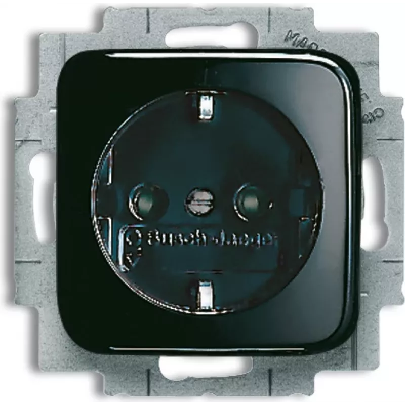 BUSCH JAEGER 2013-0-4706 - CEE 7/3 - 2P+E - juoda - 250 V - 16 A - 71 mm