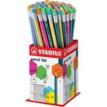Pieštukų demonstracinis stovas Stabilo 2160/72-1HB — kartoninis, įvairiaspalvis, 90×90×200 mm