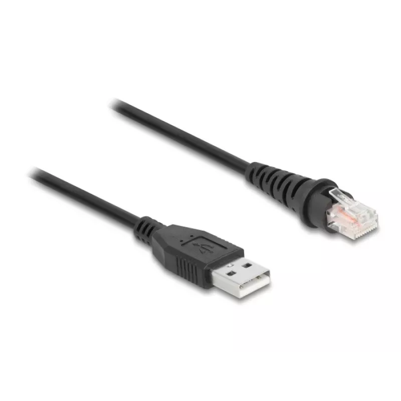 DeLOCK RJ50 į USB 2.0 Type-A brūkšninių kodų skaitytuvo kabelis 2 m