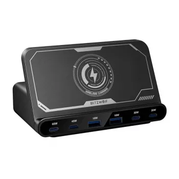Įkroviklis BlitzWolf BW-S27 160 W, 2×USB-A, 4×USB-C