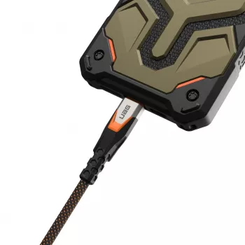 USB C į USB C laidas C2G 9B4415114097 USB 3.2 Gen 2x2 0,75 m — juoda / oranžinė