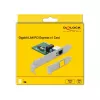 Tinklo plokštė DeLOCK 90381 vidinė Ethernet 100 Mbit/s