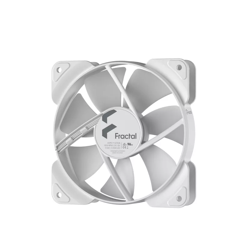 Fractal Design Aspect 12 RGB PWM 120 mm korpuso ventiliatorius - baltas