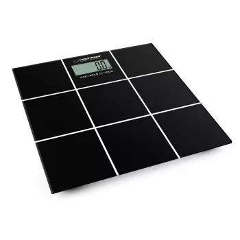 Asmeninės vonios svarstyklės Esperanza EBS004 - elektroninės, 180 kg, juodas stiklas