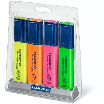 Marker Staedtler Textsurfer classic 364 Chisel tip Green Oranžinė Pink Geltona