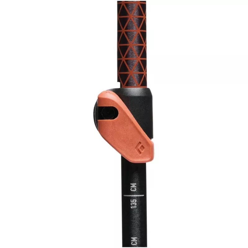 Juoda Diamond Trail Cork lazdos skirtos žygiams su Fig rankena