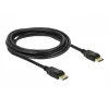 Delock - DisplayPort kabelis - DisplayPort (kištukas) į DisplayPort (kištukas) - 3 m - su užraktu - juodas