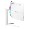 Lenktas monitorius Arozzi Nova 49 colių (124,5 cm) Dual QHD 5120×1440 LED VA, 32:9, 4 ms, USB šakotuvas, garsiakalbiai, baltas