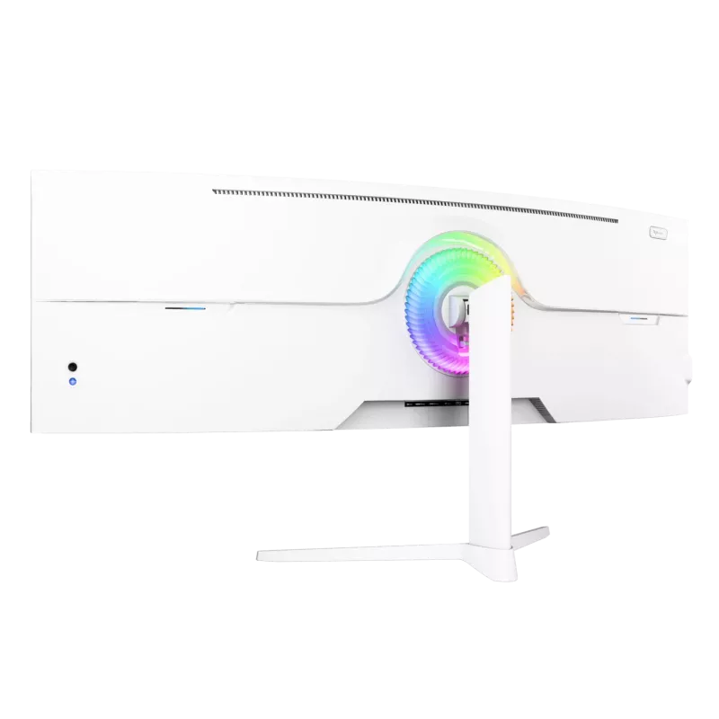 Lenktas monitorius Arozzi Nova 49 colių (124,5 cm) Dual QHD 5120×1440 LED VA, 32:9, 4 ms, USB šakotuvas, garsiakalbiai, baltas
