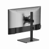 Monitoriaus stalo stovas GEMBIRD MS-D1ST-03 pilno judesio 17–32 colių ekranams, plieninis, juodas, VESA 75x75–100x100, 9 kg
