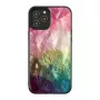 iKins apsauginis dėklas Apple iPhone 12 Pro Max — vandens gėlių dizainas, juodas